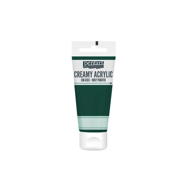 Krémová akrylová barva pololesklá Pentart 60 ml
