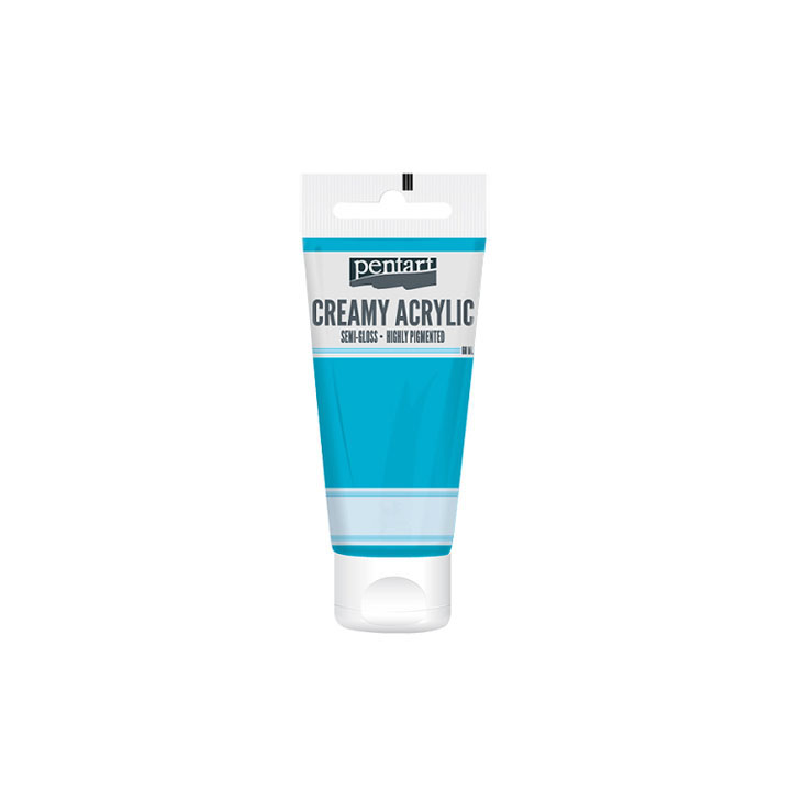 Krémová akrylová barva pololesklá Pentart 60 ml