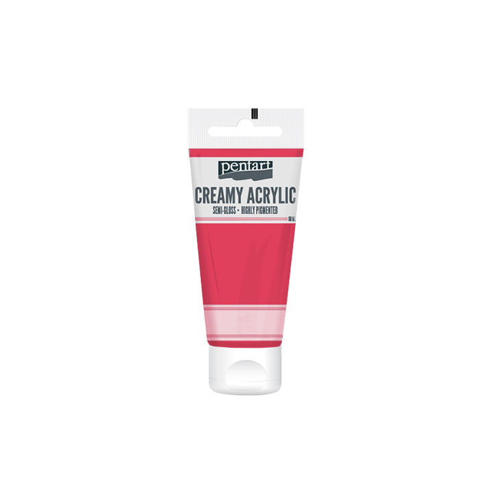Krémová akrylová barva pololesklá Pentart 60 ml