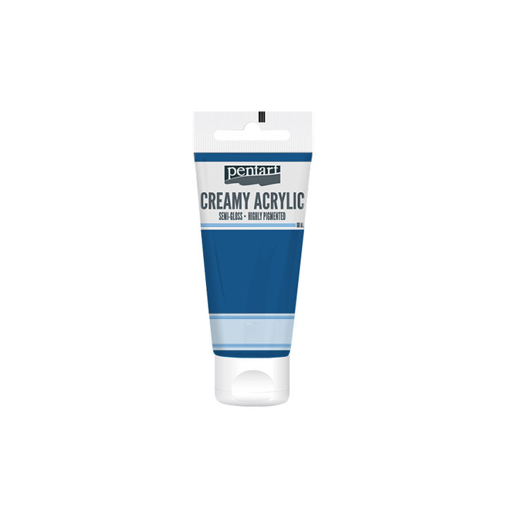 Krémová akrylová barva pololesklá Pentart 60 ml