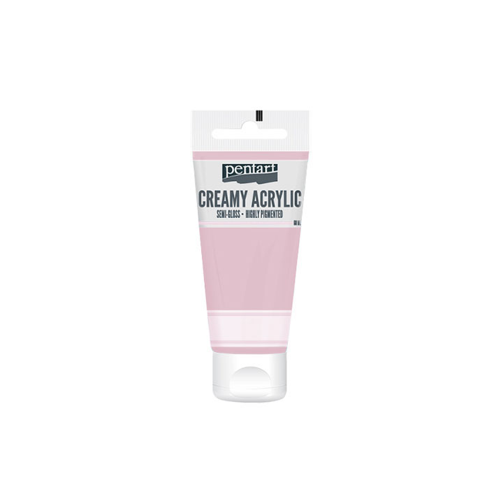 Krémová akrylová barva pololesklá Pentart 60 ml