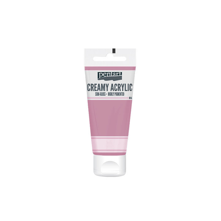 Krémová akrylová barva pololesklá Pentart 60 ml