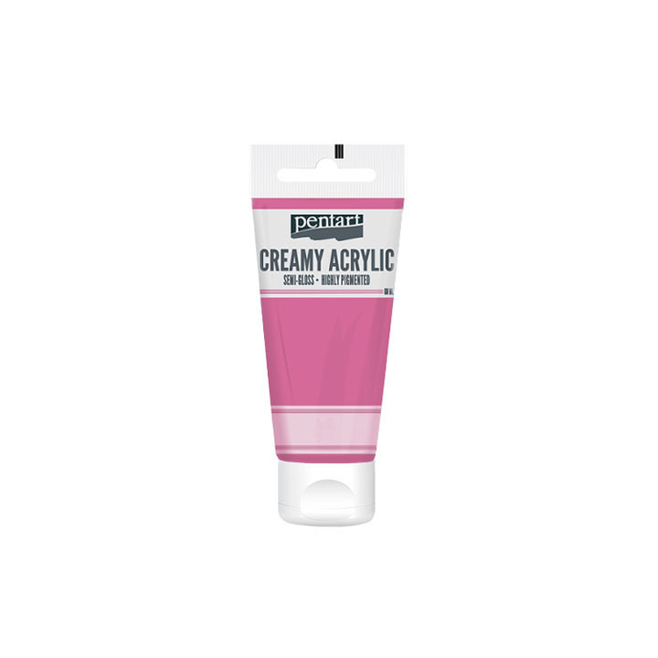 Krémová akrylová barva pololesklá Pentart 60 ml