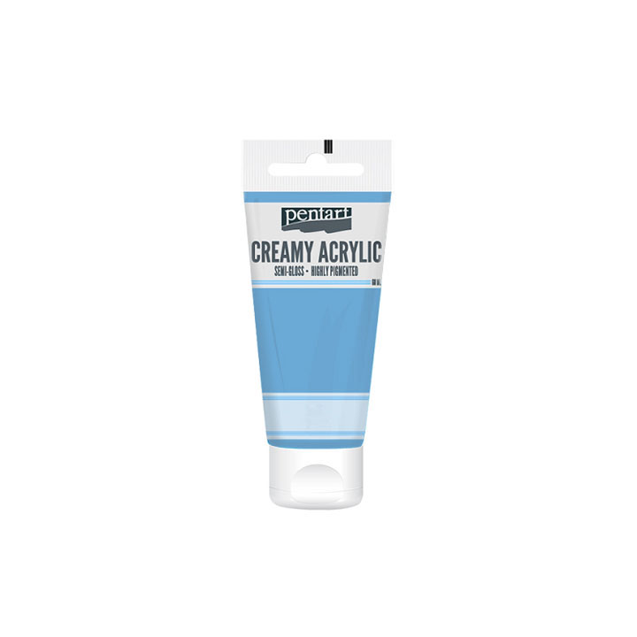 Krémová akrylová barva pololesklá Pentart 60 ml