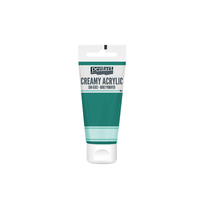 Krémová akrylová barva pololesklá Pentart 60 ml