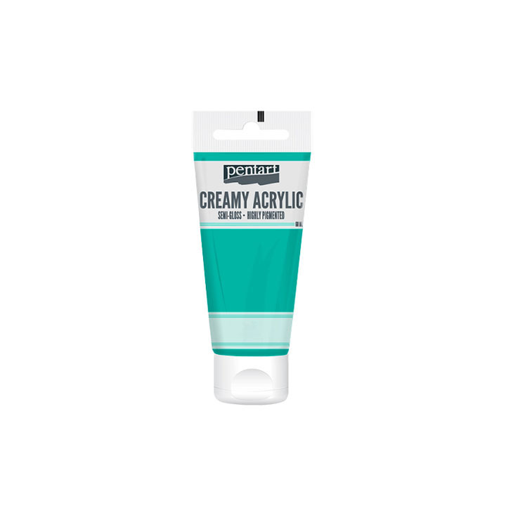 Krémová akrylová barva pololesklá Pentart 60 ml