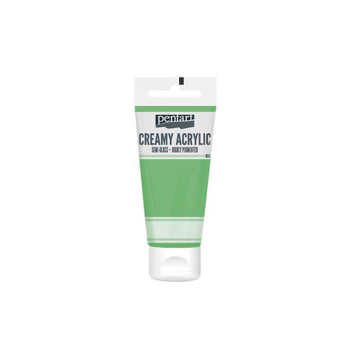 Krémová akrylová barva pololesklá Pentart 60 ml