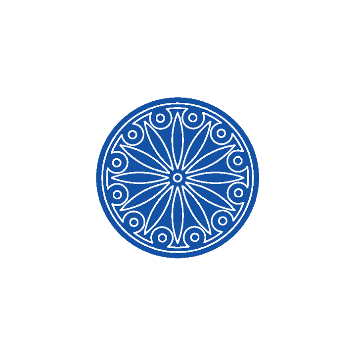 Kulatá dřevěná mandala – vzor 4
