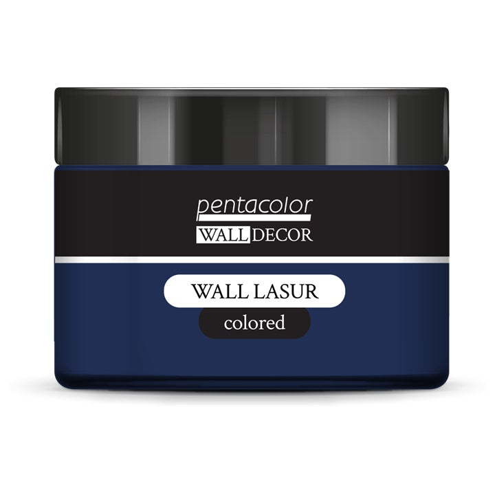 Barevná glazura na zeď 150 ml – Ocelově modrá