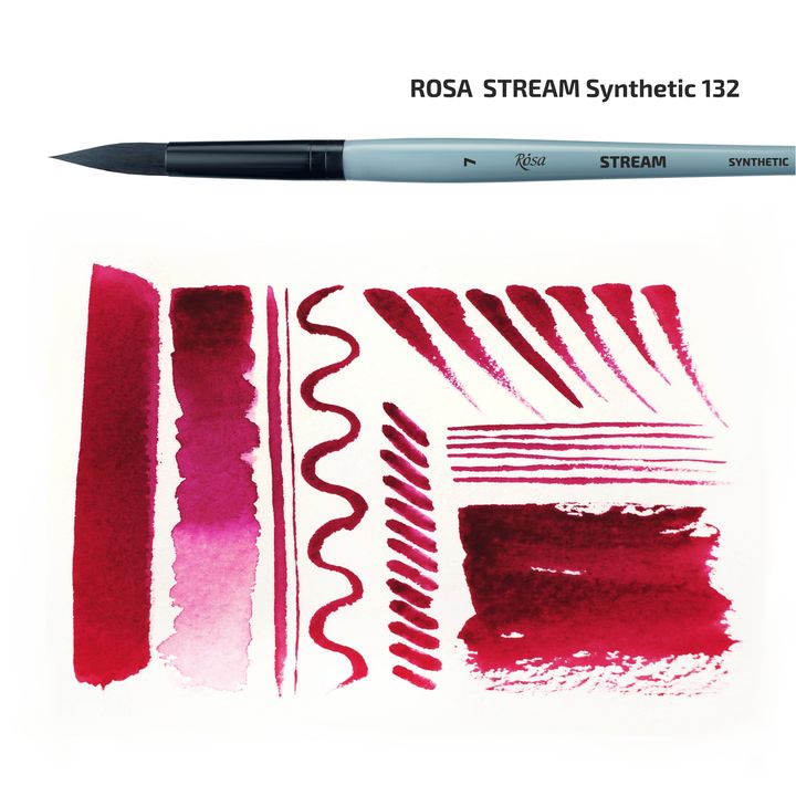 ROSA STREAM 132 Syntetický kulatý kartáč