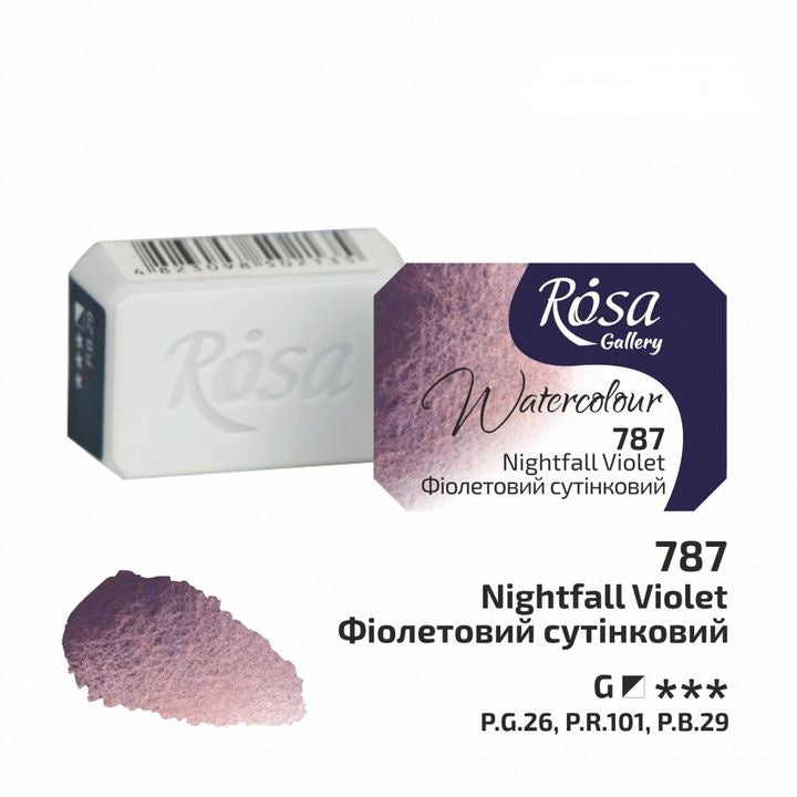 Akvarelové barvy Rosa Gallery pánvička 2.5 ml – 787 Fialový soumrak