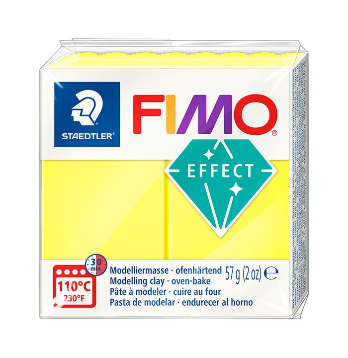 FIMO Effect Polymer Clay 57g – Neonově žlutá