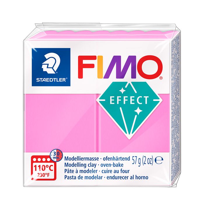 FIMO Effect Polymer Clay 57g – Neonově růžová