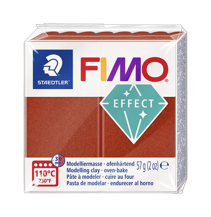 FIMO Effect Polymer Clay 57g – Měděná metalíza