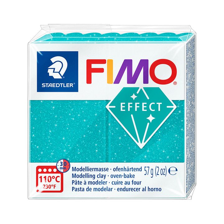 FIMO Effect Polymer Clay 57g – Tyrkysová galaxie