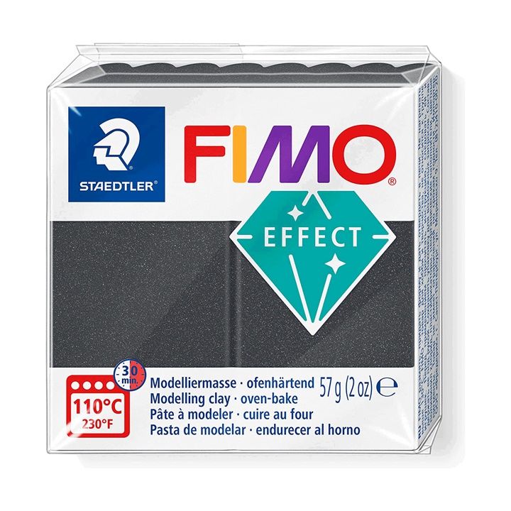 FIMO Effect Polymer Clay 57g – Šedá metalíza