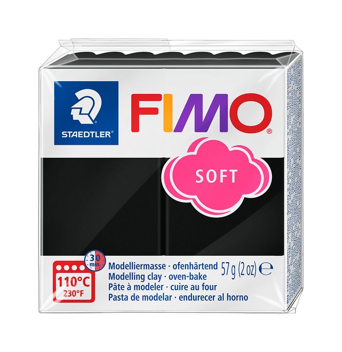FIMO měkká polymerová hmota 57g – Černá