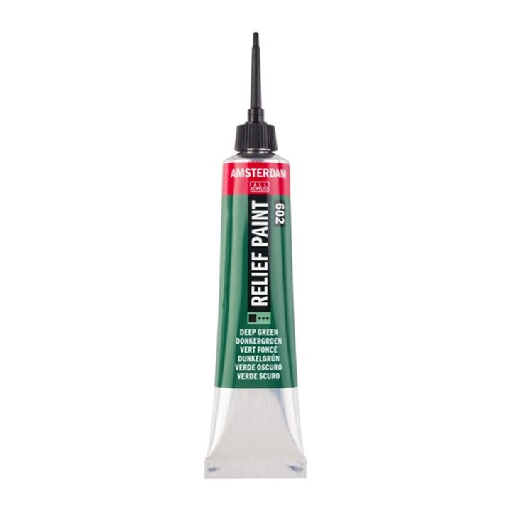Kontura AMSTERDAM Relief Paint 20 ml – tmavě zelená