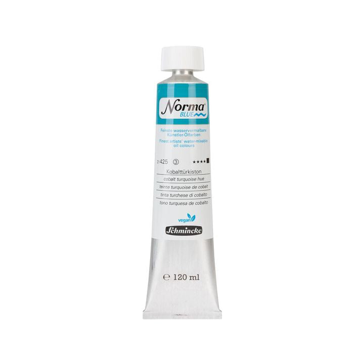Schmincke Norma modré olejové barvy 120 ml – 425 kobalt tyrkysový odstín