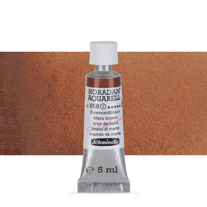 Schmincke Horadam akvarelové barvy v tubě 5 ml – 658 mars brown