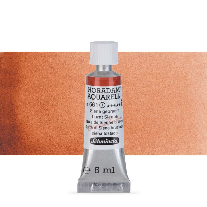 Schmincke Horadam akvarelové barvy v tubě 5 ml – 661 pálená sienna