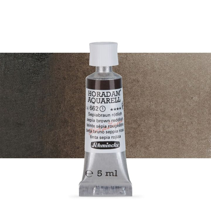 Schmincke Horadam akvarelové barvy v tubě 5 ml – 662 sepia brown reddish