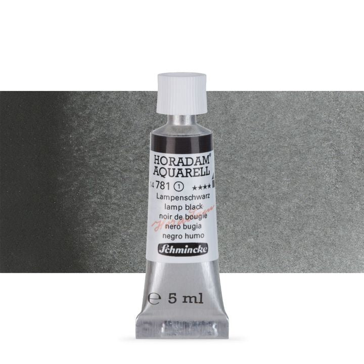 Schmincke Horadam akvarelové barvy v tubě 5 ml – 781 lamp black