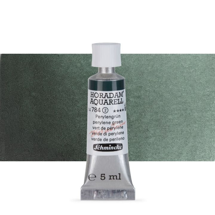 Schmincke Horadam akvarelové barvy v tubě 5 ml – 784 perylene zelená