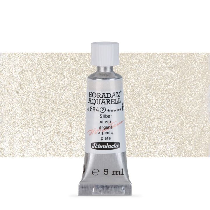 Schmincke Horadam akvarelové barvy v tubě 5 ml – 894 strieborna