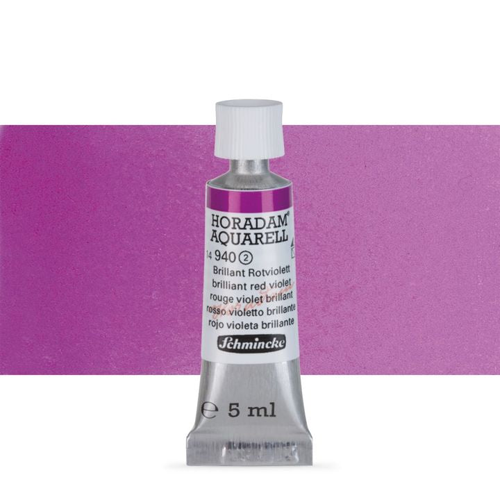 Schmincke Horadam akvarelové barvy v tubě 5 ml – 940 brilliant fialovočervená