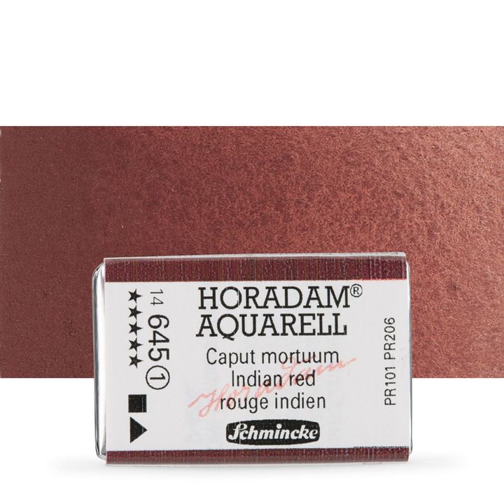 Schmincke Horadam akvarelové barvy v celé pánvičce – 645 Indian red
