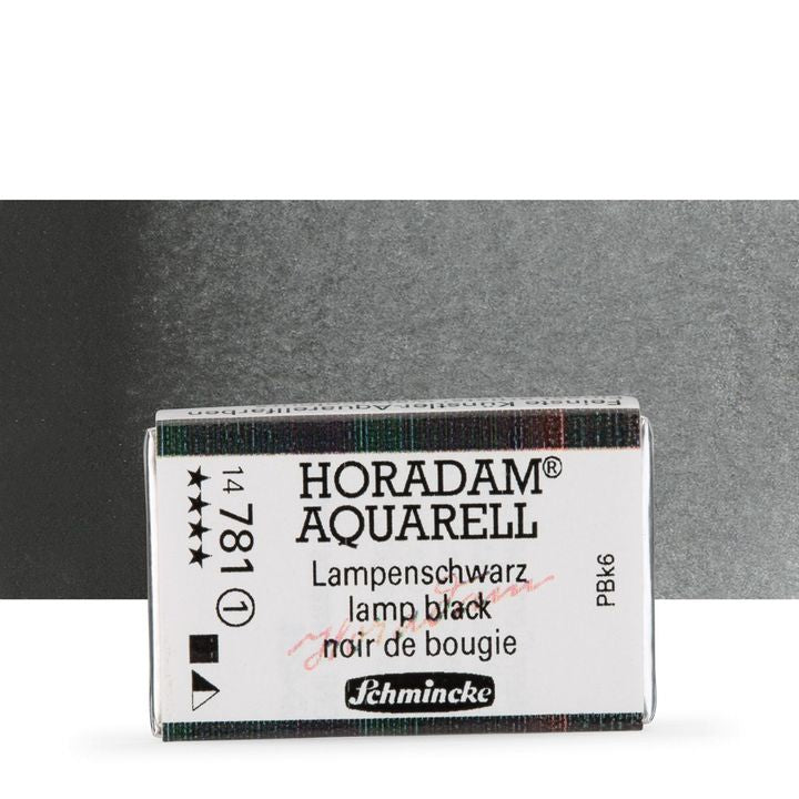 Schmincke Horadam akvarelové barvy v celé pánvičce – 781 lamp black