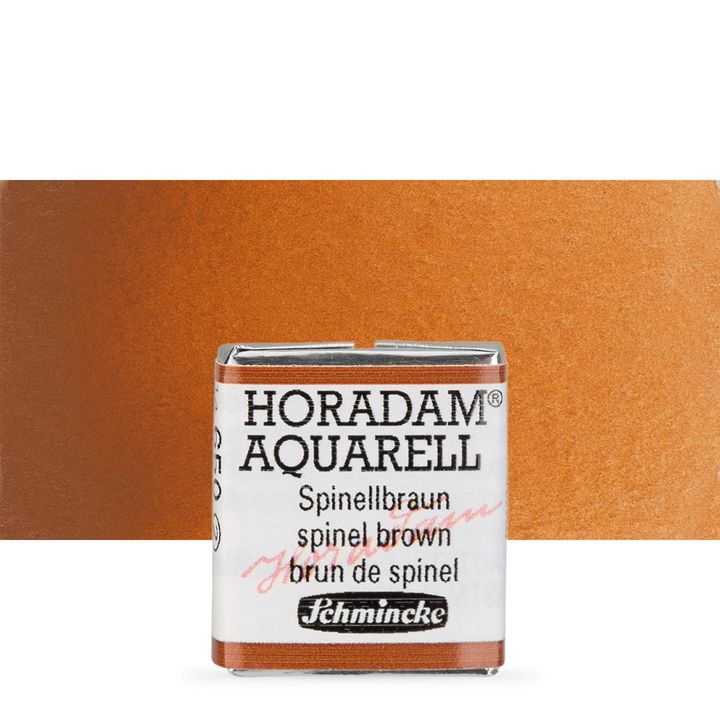 Schmincke Horadam akvarelové barvy v poloviční pánvičce – 650 spinel brown