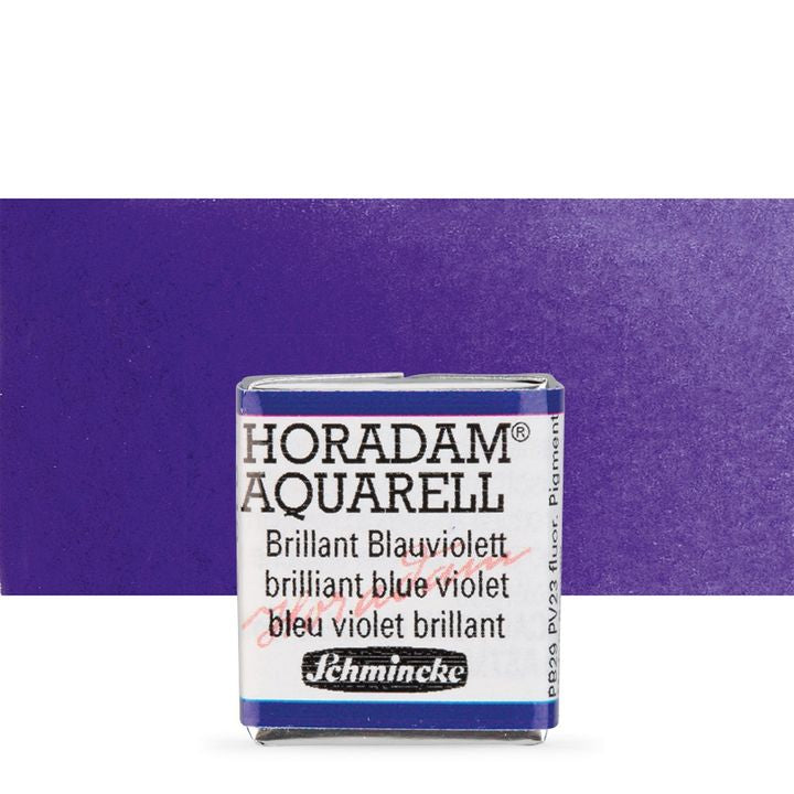 Schmincke Horadam akvarelové barvy v poloviční pánvičce – 910 brilliant blue violet