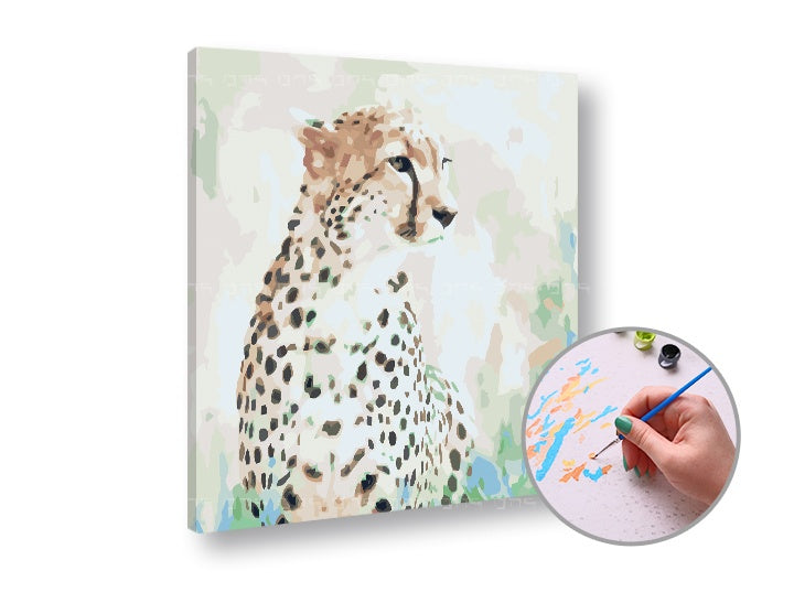 Malování podle čísel - Gepard na lovu