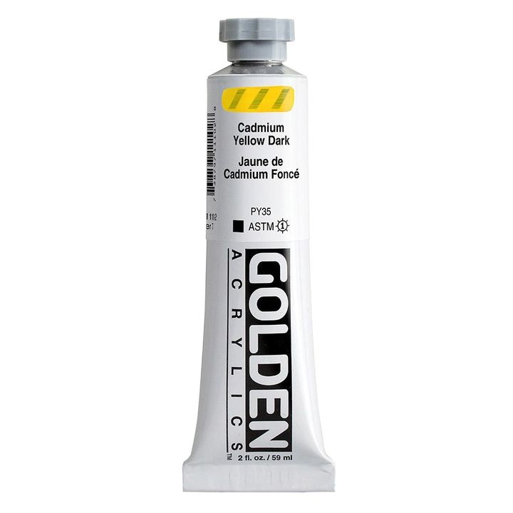 GOLDEN Heavy Body Acrylic Paint 148 ml – 1110 kadmium tmavě žlutá