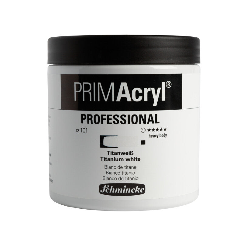 Akrylová barva Schmincke PRIMAcryl Professional 474 ml – Titanium white