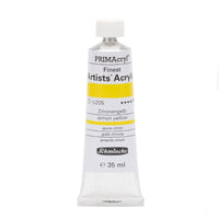 Akrylové barvy Schmincke PRIMAcryl Professional 35 ml – 205 Hansa žlutá citronová