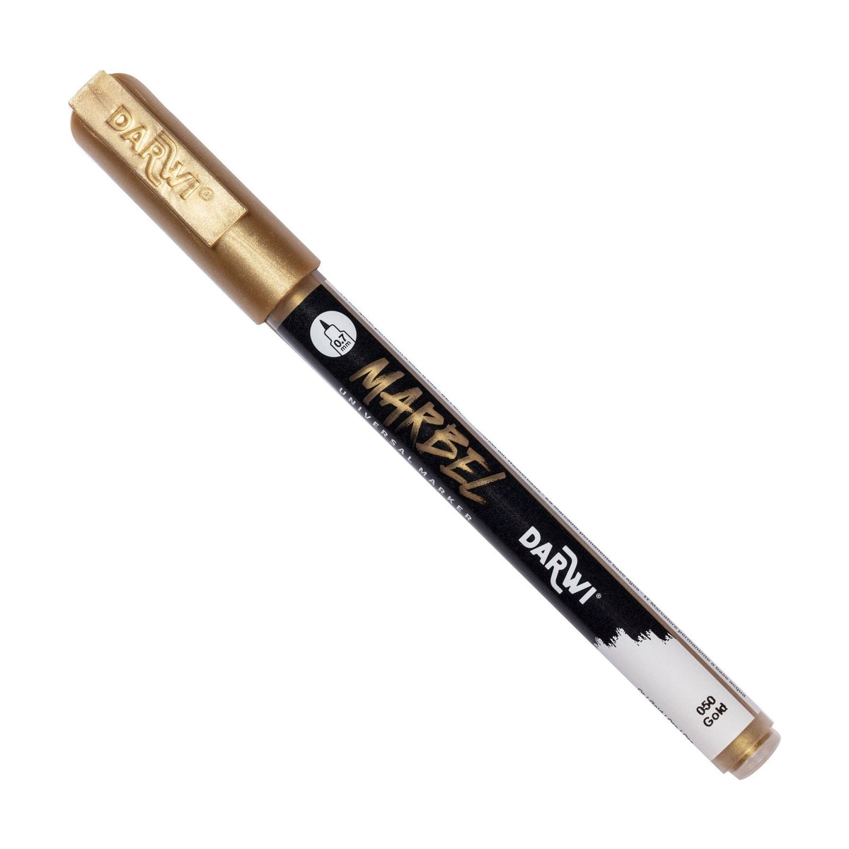Akrylový fix DARWI Marbel 0,7 mm – Zlatá