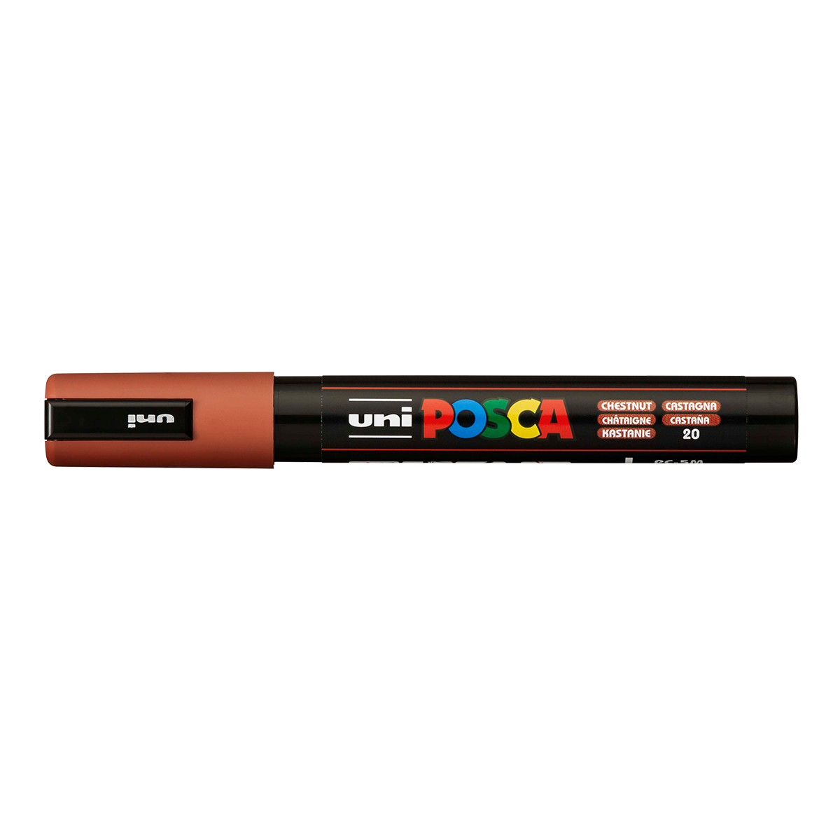 Akrylový popisovač Posca PC-5M, 1,8 – 2,5 mm, kaštanová (20)