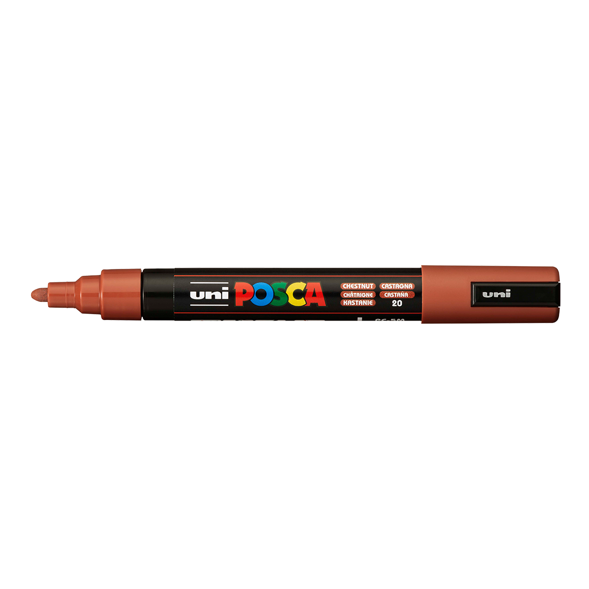 Akrylový popisovač Posca PC-5M, 1,8 – 2,5 mm, kaštanová (20)