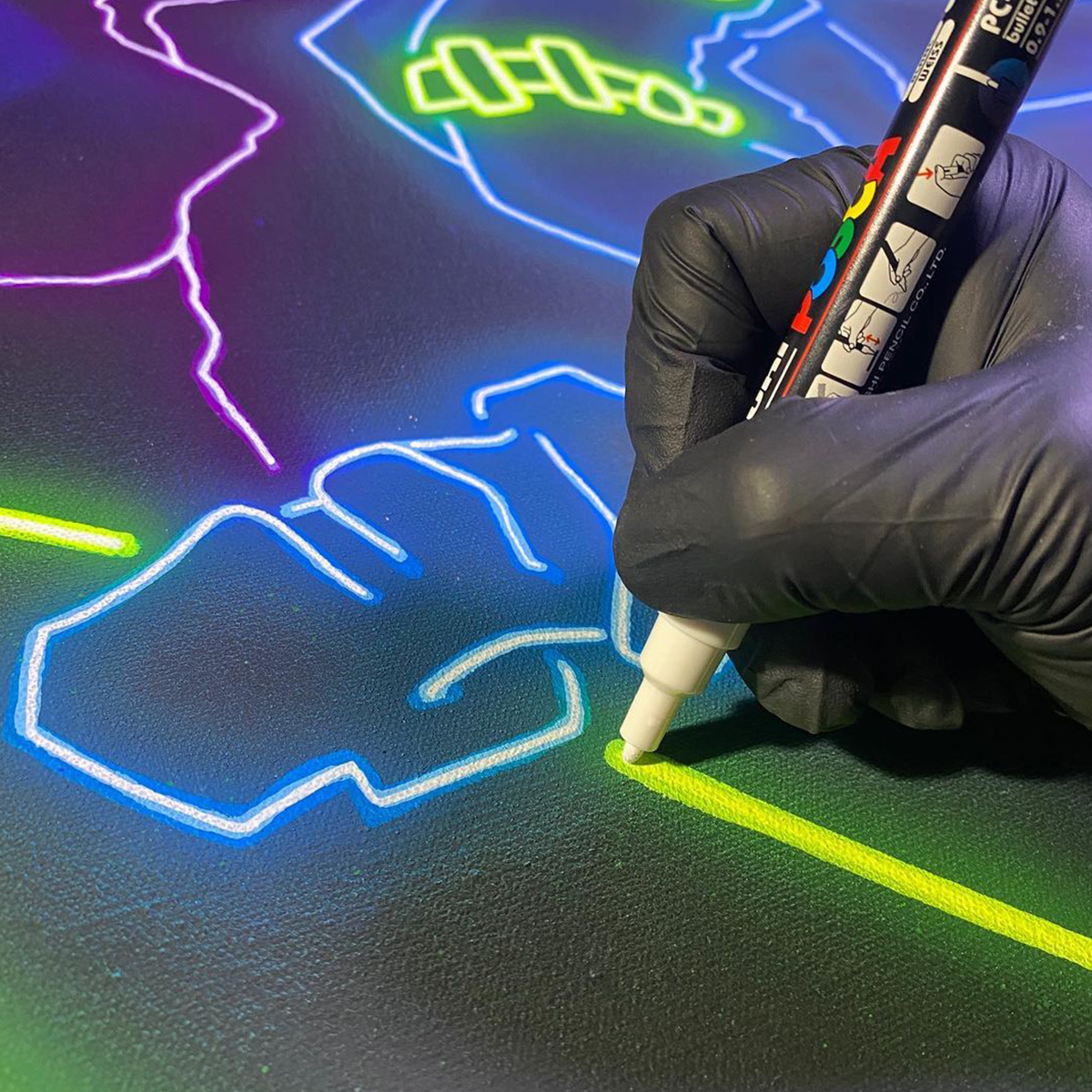 Akrylový popisovač Posca PC-5M, 1,8 – 2,5 mm, zelené jablko (72)