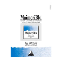 Akvarelová barva Maimeri Blu – půlpánvička 1,5 ml – Ceruleum modré