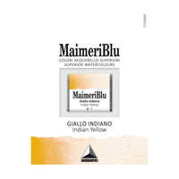 Akvarelová barva Maimeri Blu – půlpánvička 1,5 ml – Indická žluť
