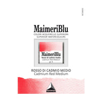 Akvarelová barva Maimeri Blu – půlpánvička 1,5 ml – Kadmium červené střední
