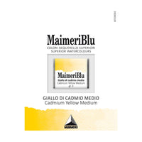Akvarelová barva Maimeri Blu – půlpánvička 1,5 ml – Kadmium žluté střední