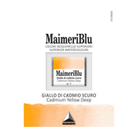 Akvarelová barva Maimeri Blu – půlpánvička 1,5 ml – Kadmium žluté tmavé