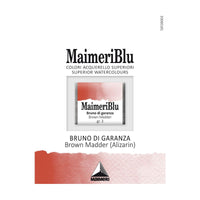 Akvarelová barva Maimeri Blu – půlpánvička 1,5 ml – Mořenová hnědá alizarin