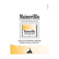 Akvarelová barva Maimeri Blu – půlpánvička 1,5 ml – Neapolská žluť střední