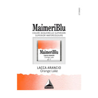 Akvarelová barva Maimeri Blu – půlpánvička 1,5 ml – Oranžový lak